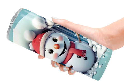 Tumbler Wrap Snowman Sublimation artnoy 