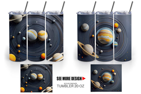 Tumbler Wrap Solar System Sublimation artnoy 