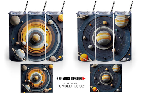 Tumbler Wrap Solar System Sublimation artnoy 