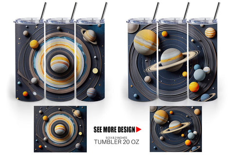Tumbler Wrap Solar System Sublimation artnoy 
