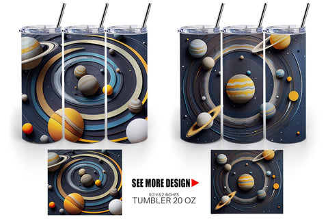 Tumbler Wrap Solar System Sublimation artnoy 