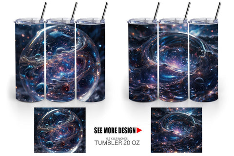 Tumbler Wrap Space Galaxy Infinite Sublimation artnoy 