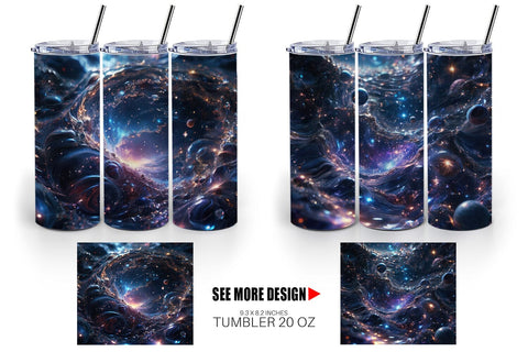Tumbler Wrap Space Galaxy Infinite Sublimation artnoy 
