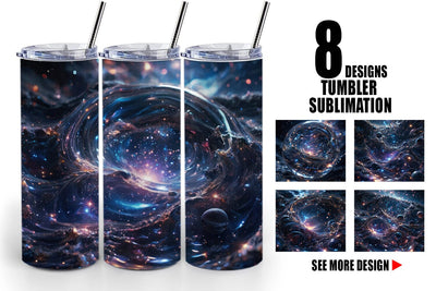 Tumbler Wrap Space Galaxy Infinite Sublimation artnoy 