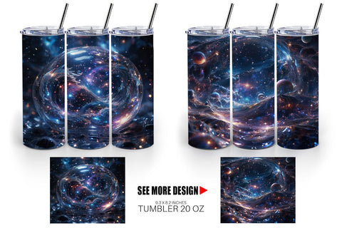 Tumbler Wrap Space Galaxy Infinite Sublimation artnoy 