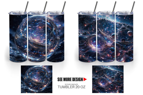 Tumbler Wrap Space Galaxy Infinite Sublimation artnoy 