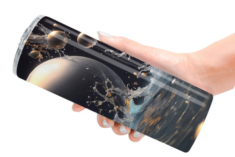 Tumbler Wrap Splashing Bubbles Sublimation artnoy 