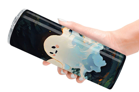 Tumbler Wrap Spooky Halloween Ghosts Sublimation artnoy 