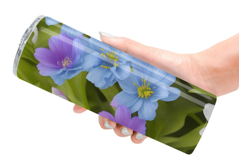 Tumbler Wrap Spring flowers Pattern Sublimation artnoy 