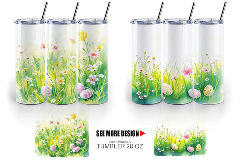Tumbler Wrap Spring Meadow Sublimation artnoy 