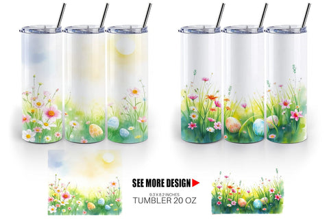 Tumbler Wrap Spring Meadow Sublimation artnoy 