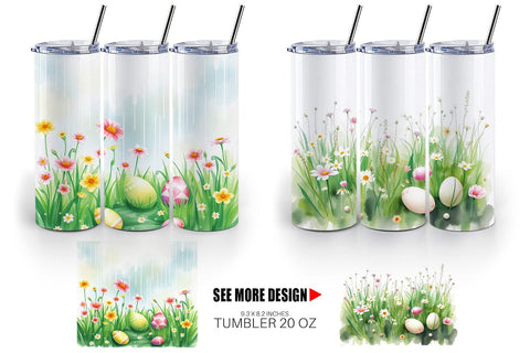 Tumbler Wrap Spring Meadow Sublimation artnoy 