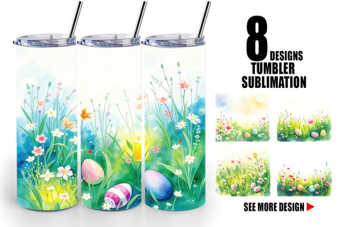 Tumbler Wrap Spring Meadow Sublimation artnoy 