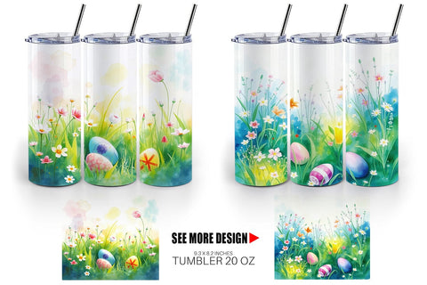 Tumbler Wrap Spring Meadow Sublimation artnoy 