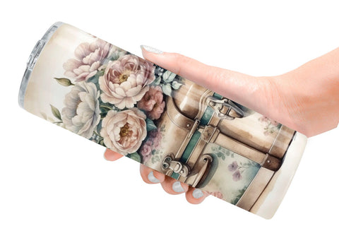 Tumbler Wrap Steamer Trunk Sublimation artnoy 