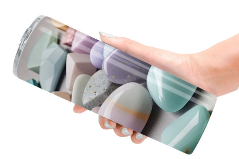 Tumbler Wrap Stones Pastel Color Sublimation artnoy 