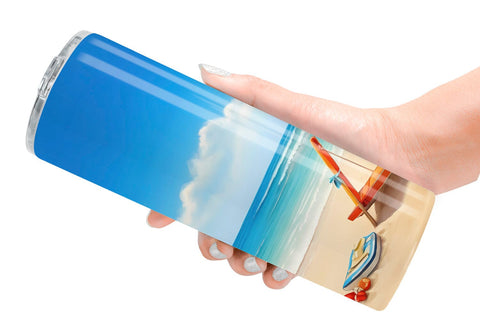 Tumbler Wrap Summer Beach Sublimation artnoy 