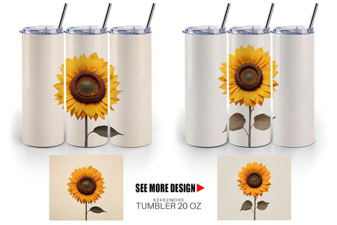 Tumbler Wrap Sunflower Boho Sublimation artnoy 