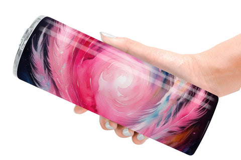Tumbler Wrap Swirl Pink Galaxy Sublimation artnoy 