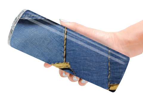 Tumbler Wrap Textured Denim Sublimation artnoy 