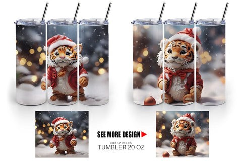 Busy Mother Christmas Tumbler – The Painted Tiger Creative