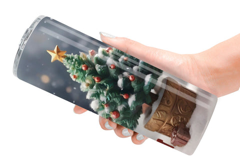 Tumbler Wrap Tree Christmas Sublimation artnoy 