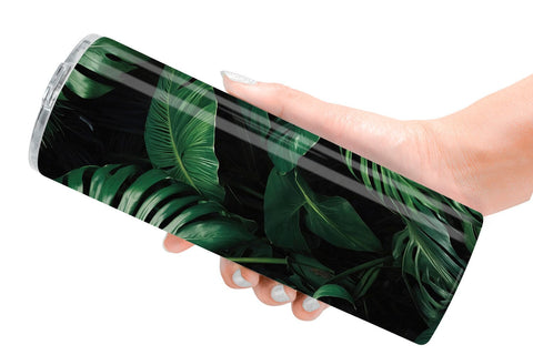 Tumbler Wrap Tropical Leaves Sublimation artnoy 