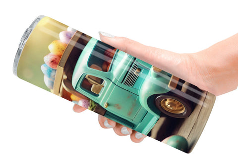 Tumbler Wrap Truck Carrying Eggs Sublimation artnoy 