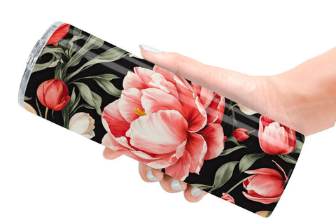 Tumbler Wrap Tulip Pattern Sublimation artnoy 