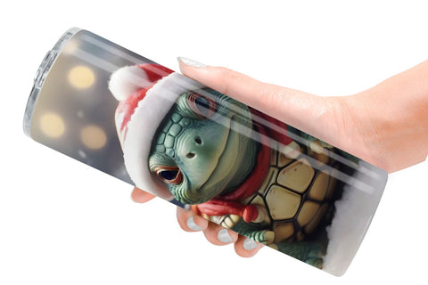 Tumbler Wrap Turtle Christmas Sublimation artnoy 