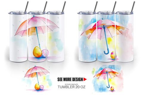 Tumbler Wrap Umbrella and Egg Sublimation artnoy 