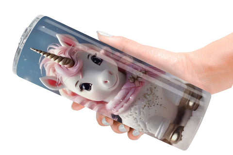 Tumbler Wrap Unicorn Christmas Sublimation artnoy 
