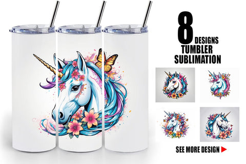 Tumbler Wrap Unicorn Sublimation artnoy 