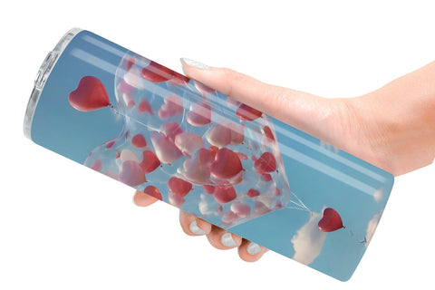 Tumbler Wrap Valentine Balloon Sublimation artnoy 