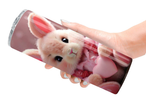 Tumbler Wrap Valentine Bunny Sublimation artnoy 