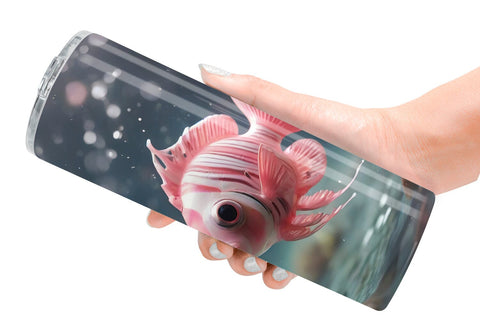 Tumbler Wrap Valentine Butterflyfish Sublimation artnoy 