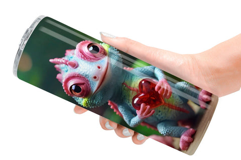 Tumbler Wrap Valentine Chameleon Sublimation artnoy 