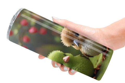 Tumbler Wrap Valentine Cute Kiwi Bird Sublimation artnoy 