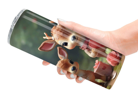 Tumbler Wrap Valentine Deer Sublimation artnoy 