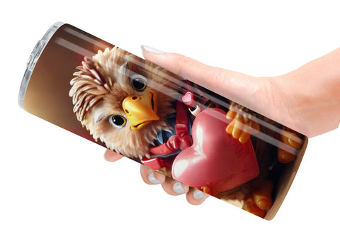 Tumbler Wrap Valentine Eagle Sublimation artnoy 