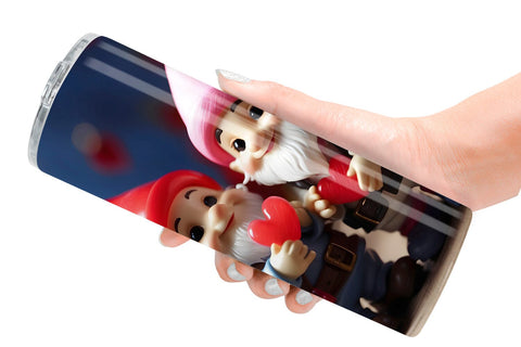 Tumbler Wrap Valentine Gnomes Sublimation artnoy 