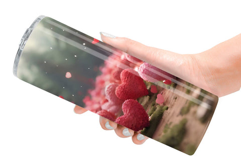 Tumbler Wrap Valentine Heart Forest Sublimation artnoy 