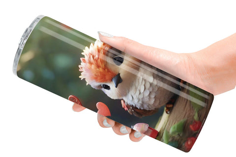 Tumbler Wrap Valentine Hummingbird Sublimation artnoy 