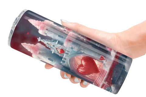 Tumbler Wrap Valentine Ice Castle Sublimation artnoy 