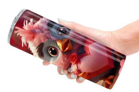 Tumbler Wrap Valentine Kalavinka Bird Sublimation artnoy 