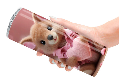 Tumbler Wrap Valentine Kangaroo Sublimation artnoy 