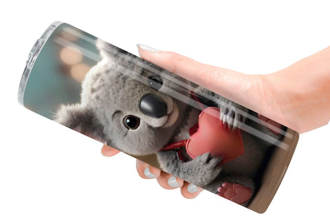 Tumbler Wrap Valentine Koala Sublimation artnoy 