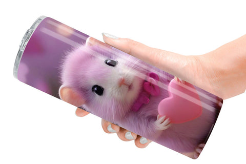 Tumbler Wrap Valentine Lilac Gerbil Sublimation artnoy 
