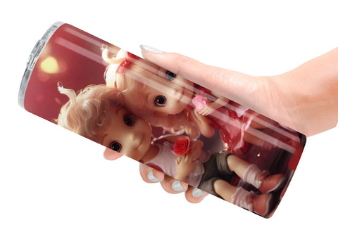 Tumbler Wrap Valentine Love Fairies Sublimation artnoy 