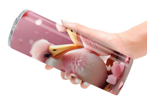 Tumbler Wrap Valentine Pelicans Sublimation artnoy 